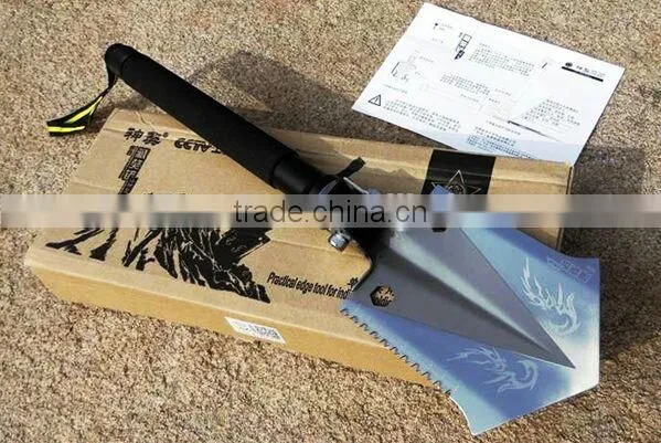 New Design Outdoor Multifunction Hunting Accessories Shovel Knife Saw Fire Flint photo-6