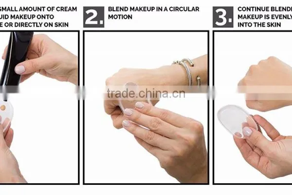 Silicone Makeup Sponge Washable Premium Quality Puff BB - Best Silisponge Cosmetic Beauty Tools photo-4
