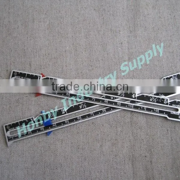 Accurate Measurment 6" Aluminum Knitting Seam Sewing Gauge