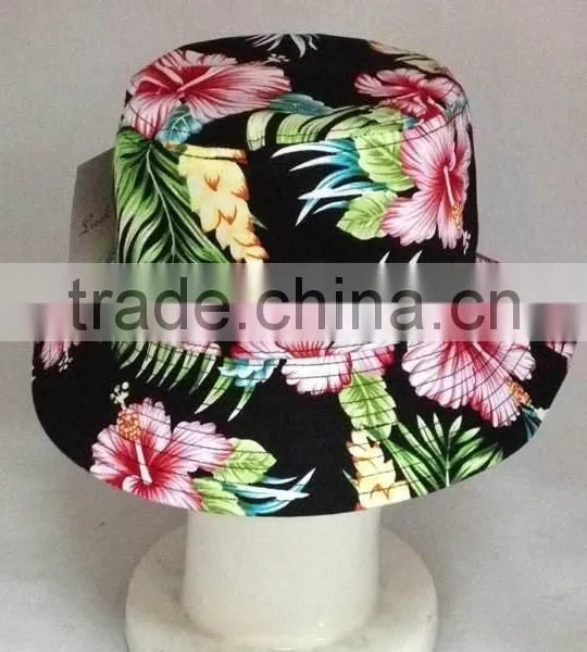 Fashion Bucket Hat With High Quality Digital Printing,flower Bucket Cap photo-3