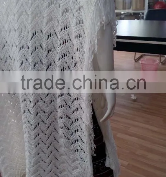 Wholesale Custom Fashion Apparel Woman Beautiful Wrap Front Cardigan Tassel Fringe Trim Designer Cardigan Sweater New Arrival photo-6