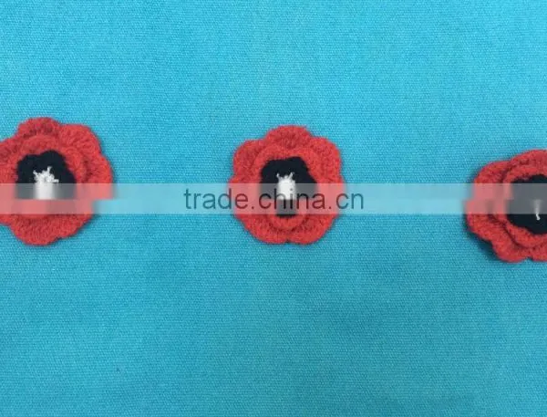 Machine Crochet Flower Applique photo-3
