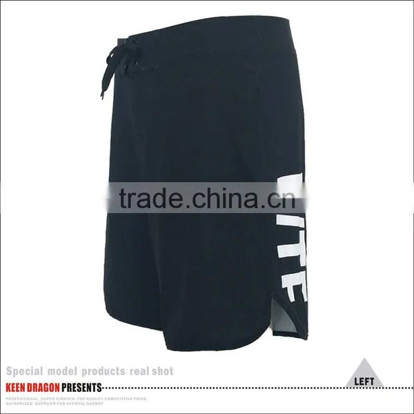 OEM Service Wholesale Sportswear Custom Logo Mens Black Mma Shorts photo-3