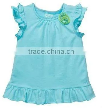 Sleeveless Ruffle With Lycra Fabric Kids T-shirt