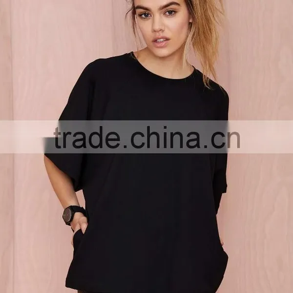 Black Oversized Design Your Own t Shirt for Women photo-3