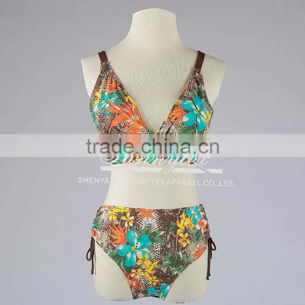 Sunnytex Swimwear & Beachwear OEM Wholesale High Waist Fashion Bikini Swimwear photo-2