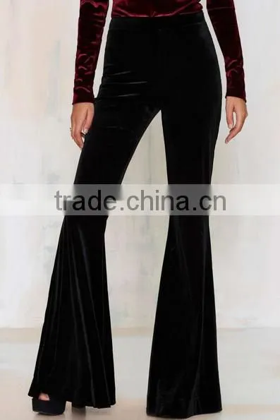 4541 Runwaylover Ladies AU Sexy Velvet Flare Pants photo-5