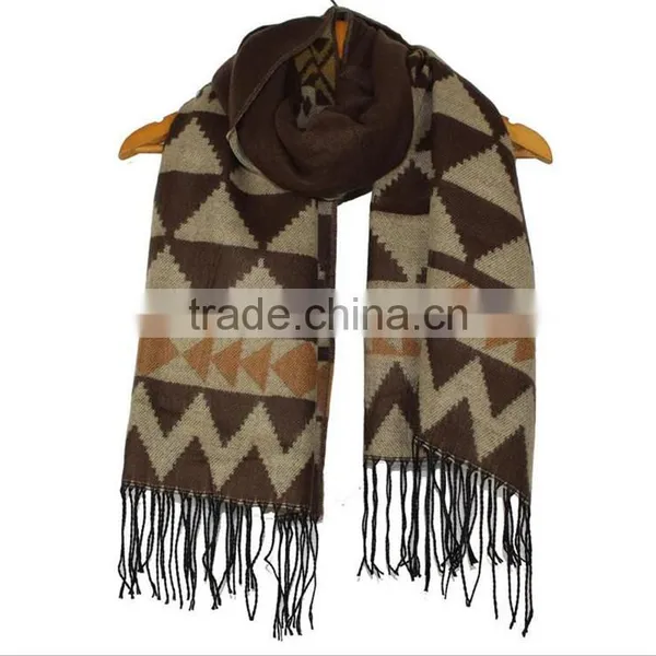 Women Geometric Winter Scarf Christmas Festival Scarf RL-245 photo-4