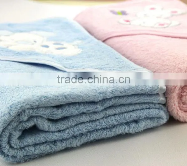 Knitted Bamboo Fiber Baby Hooded Towels photo-5