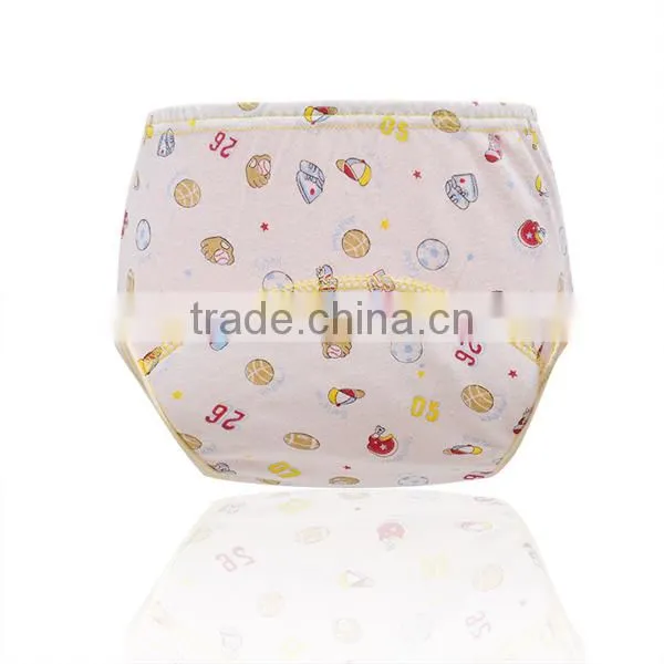 Hot Selling 7 Designs Leak-proof Baby Training Pants Full Printed Pure Cotton Baby Cloth Diaper photo-2