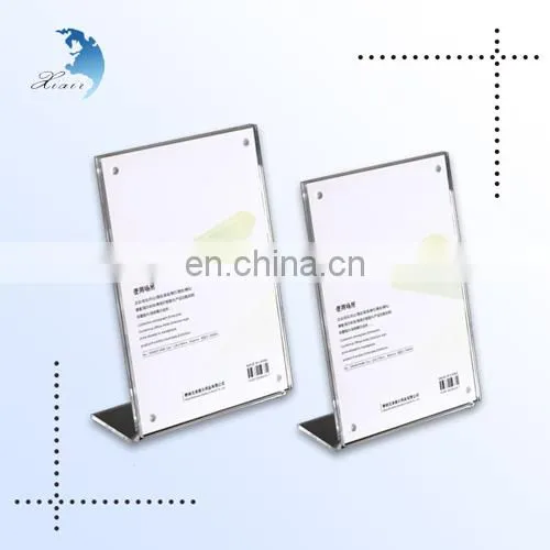 Hot Sale Custom Printed Acrylic Sign Holders 8.5 x 11 Card Advertising Display Stand With High Quality photo-2