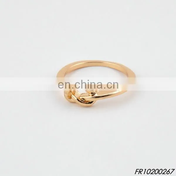 Mini Cute Gold Knot Ring Jewelry photo-2