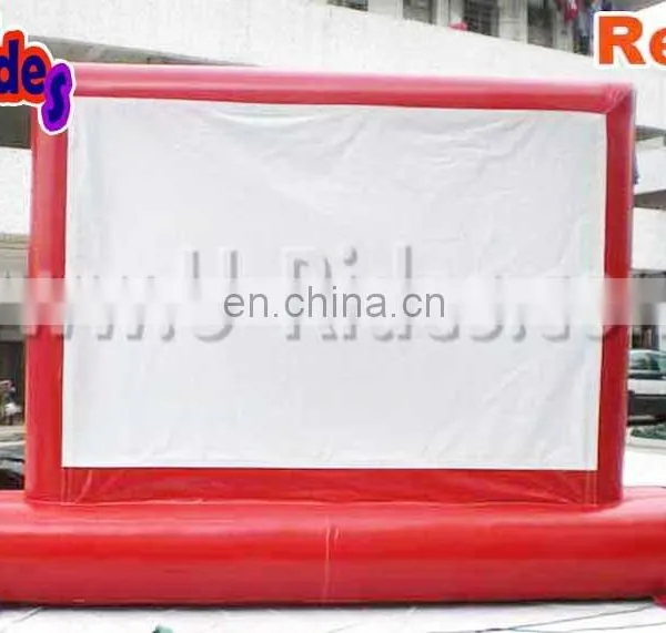 Red Color Indoor Use Air Tight Inflatable Screen for TV Game photo-2