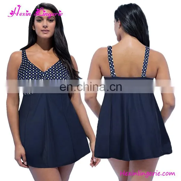 2017 Summer Beach Sexy Dark Blue V Neck Printed Ladies Swimwear Swimsuit photo-3