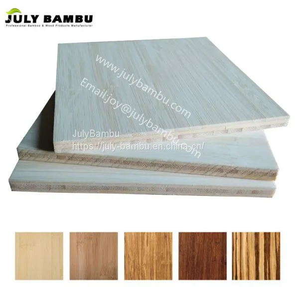 JulyBambu 100% Solid Bamboo Board Natural 6 to 12mm Bamboo Panel for Table Top photo-5