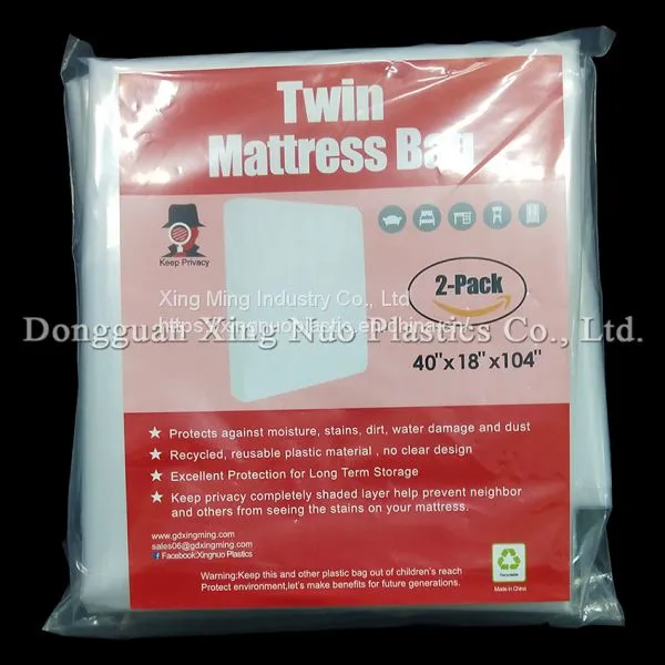 02 Style 2 Pack Twin Mattress Bag 40 * 18 * 104 Inch