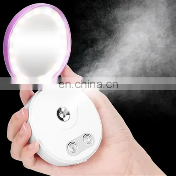 High Quality 5 in 1 Rechargeable Fashionable Handy Mist Sprayer Moisturizer Nano Ionic Facial Steamer photo-3