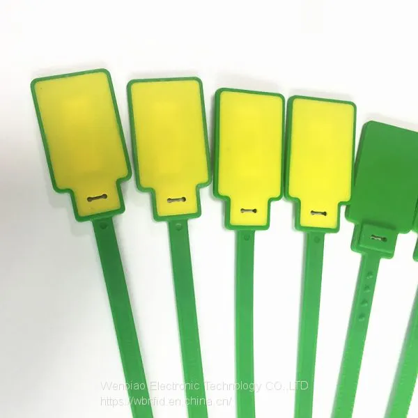 860-940Mhz PP Material UHF Smart RFID Bundle Cable Tie Tag photo-2