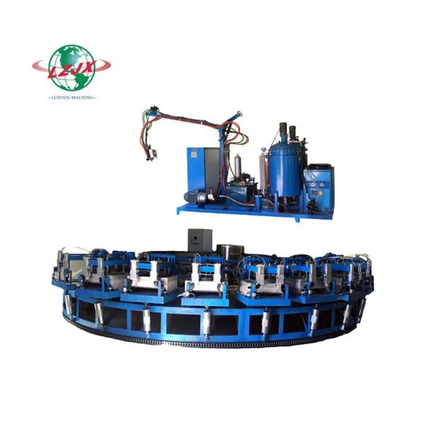 Full Automatic pu Shoe Sole Making Machine Footwear Pouring Production Line pu Sport Shoe and Safety Shoe Molding Machine photo-2