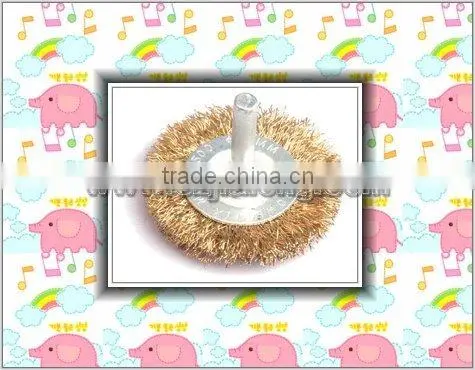 Bevel Brush With Crimped Wire Round Wire Brush