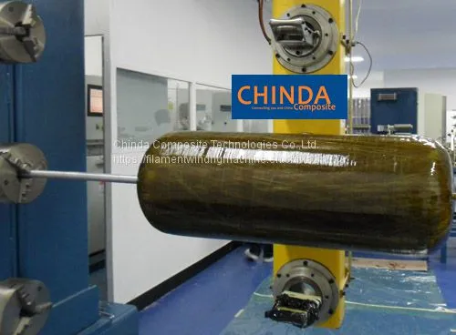 Машина для намотки наружного слоя баллонов для сжиженного газа
