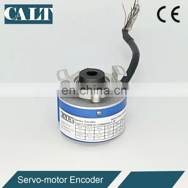 GSM48 Servo Motor Hollow Shaft Encoder 6 Poles 2500ppr Similar to ZKU4808-001G-2500BZ1-3P5L photo-5