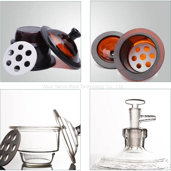 Glass Desiccators 150mm to 300mm Brown White Color Boro3.3 photo-2