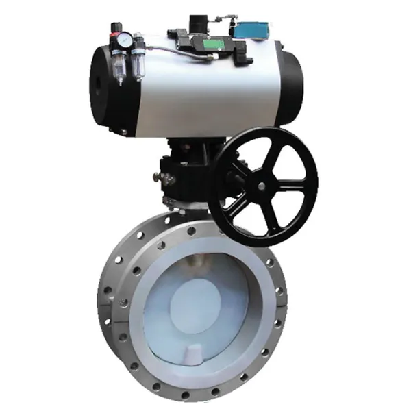 Фторопластовый бабочковый клапан D671F46-16C