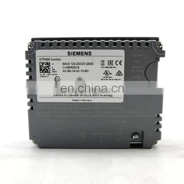 Nice Quality Original Touch Panel 6AV2124-2DC01-0AX0 Siemens KTP400 Comfort Panel HMI 6AV2 124-2DC01-0AX0 photo-3