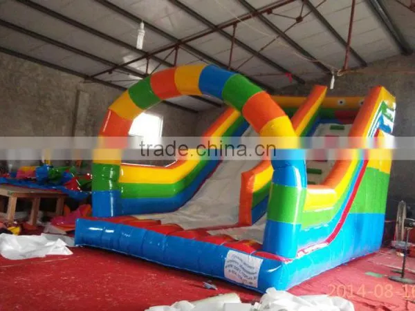 Chongqi PVC Trapualin Inflatable Dry Slide ,inflatable Water Slides For Kids and Adults