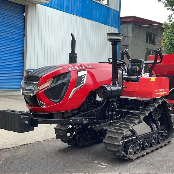 Small Crawler Tractors 80HP QLN-802 Agricultural Crawler Tractors Paddy Filed Rubber Crawler Tractor For Sale