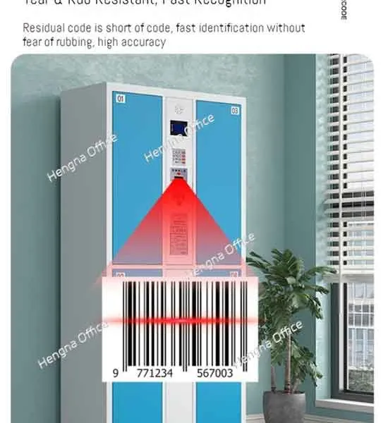 Multi-Drawer E-Locker with Digital Control and Barcode System | Customizable Storage for Offices and Corporate Campuses
