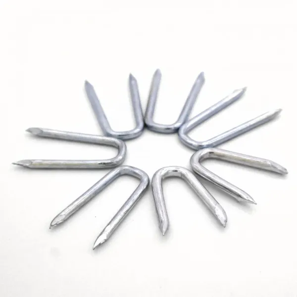 China Manufactured U Shaped Nails 50mmx5mm Dia With Standard Compliant Coating photo-2
