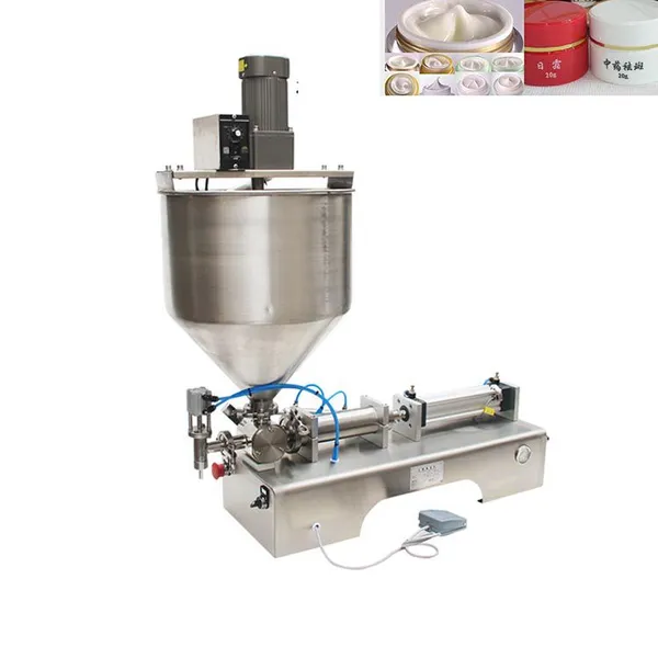 MO-Qdmdch Paste Filling Machine with Agitator Tank Stainless Steel BZ010 Piston Sauce Jam Liquid Filler Machine