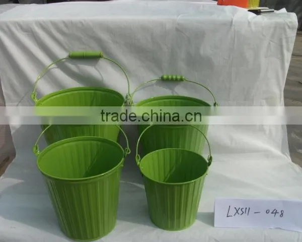 Set of 4 Green Bucket