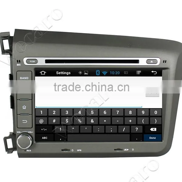 Wecaro Android 4.4.4 Car Gps Navigation Dashboard Placement 8" Usb Aux Interface for Honda Accord Civic BT Gps 3g TV 2012 2013 photo-4