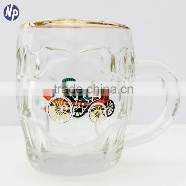 500ml Beer Glass Mug With Printed Logo photo-3