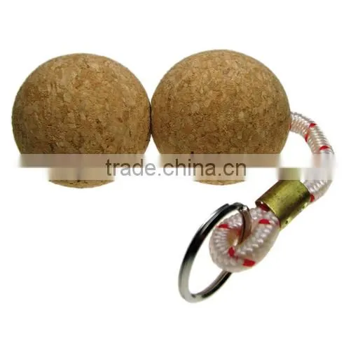 Floating Cork Ball Keyrings photo-2