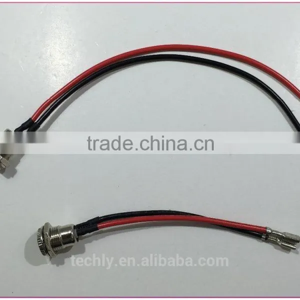 DC2.1 Buchse Mit Kabel ID To Flachstecker 2.8mm Terminal Wire Harness photo-3