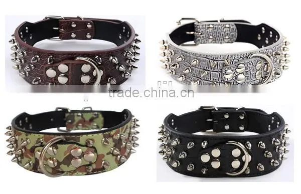 Pet Supplies Wholesale 10 Color Dog Metal Nail Pet Collars photo-2