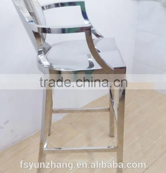 Stainless Steel Base High Chair Bar Stool Quality Choice photo-4