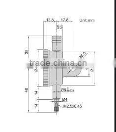 INSIZE 2884-08 One Revolution Compact Digital Dial Indicator Ranges photo-2