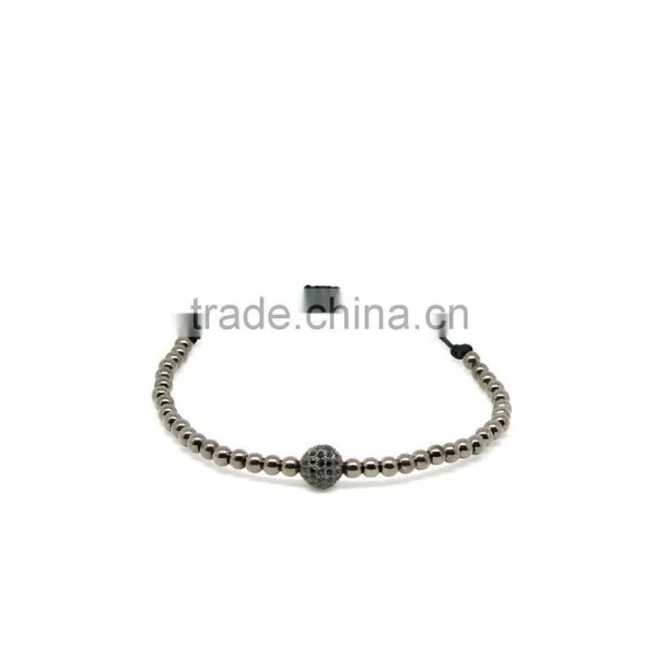 2016 Wholesale Fashion Gold Beaded Bracelet,cotton Bracelet With Lucky Beads Bracelet photo-2