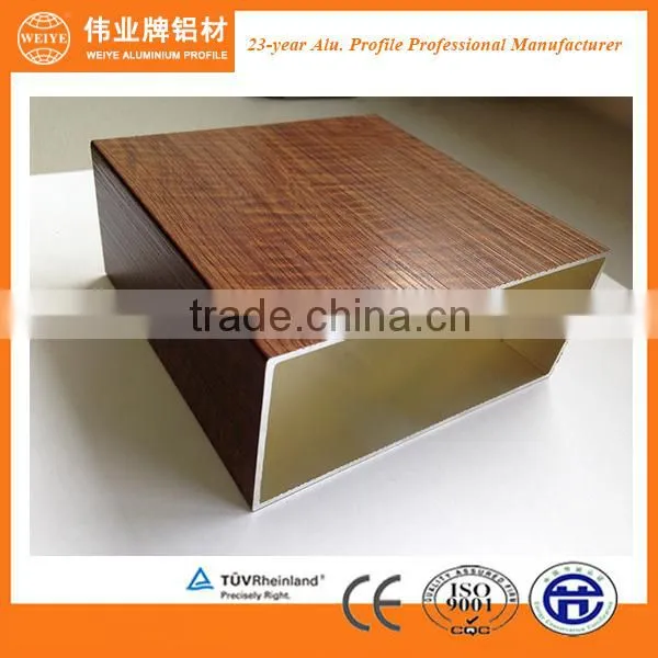 Customized 6000 Series Wood Grain Aluminum Extruded Profile photo-3