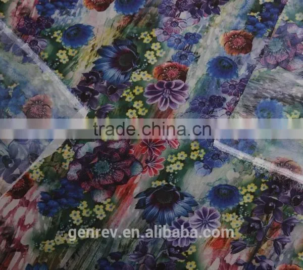 Chiffon Printed Fabric Poly Chiffon Print Fabric Fot Printing Factory Dierct Sale Polyester Fabric photo-4