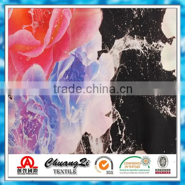Cheap Price Rayon Printed Fabric Digital Printed for Dress photo-3