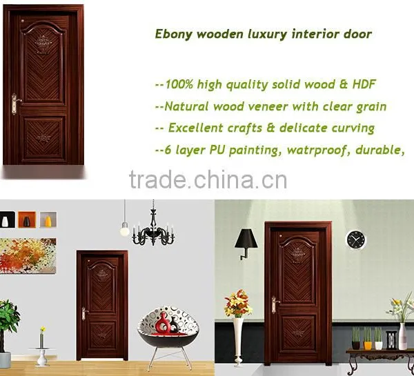 China Single Swing Elegant 100% Solid Wood Sapele Durable Front Door Design Quality Choice photo-3