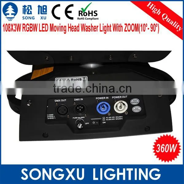 Colorful Lights 108x3w Led Zoom Moving Head Wash Led Moving Lights photo-5