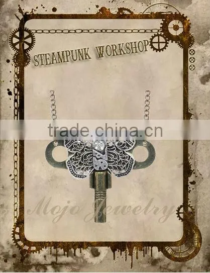 Vintage Jewelry Retro 70s Alternative Hip Hop Steampunk Chain Necklace photo-5