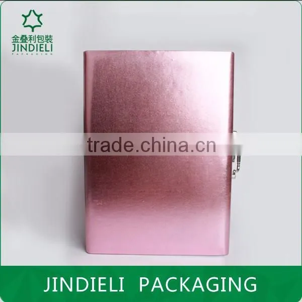 Luxury Set Pink Leather Cosmetic Box Packaging photo-3